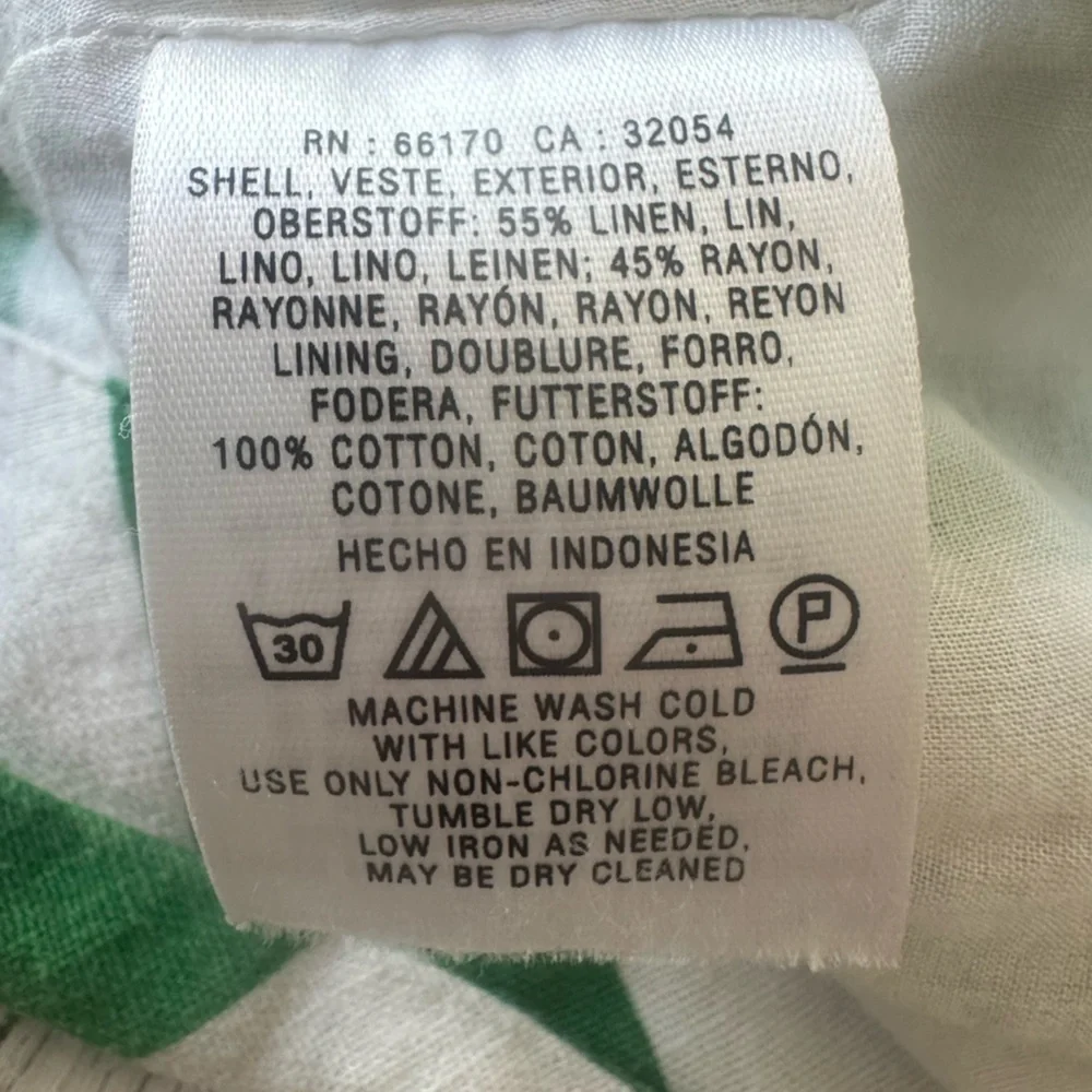 9-H15 STCL by Anthropologie A-Line Skirt Pockets Chevron Print Green/White 6